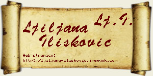 Ljiljana Ilišković vizit kartica